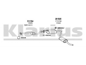 KLARIUS 630860E išmetimo sistema 
 Išmetimo sistema -> Išmetimo sistema, visa