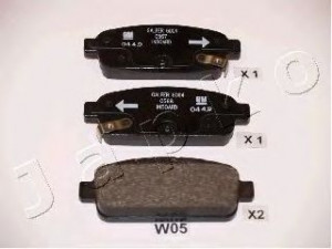 JAPKO 51W05 stabdžių trinkelių rinkinys, diskinis stabdys 
 Techninės priežiūros dalys -> Papildomas remontas
13411380, 13300867, 13319294, 13404405