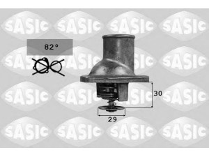 SASIC 9000734 termostatas, aušinimo skystis 
 Aušinimo sistema -> Termostatas/tarpiklis -> Thermostat
1338062