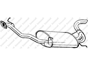 BOSAL 279-585 galinis duslintuvas 
 Išmetimo sistema -> Duslintuvas
18031-SM5-506, 18307-SM5-506, 18307-SM5-A12