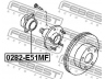 FEBEST 0282-E51MF rato stebulė 
 Ašies montavimas/vairavimo mechanizmas/ratai -> Rato stebulė/montavimas -> Rato stebulė
40210-WL000, 40210-WL020