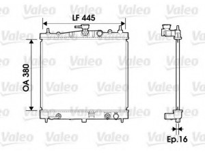 VALEO 734247 radiatorius, variklio aušinimas 
 Aušinimo sistema -> Radiatorius/alyvos aušintuvas -> Radiatorius/dalys
21460-AX800, 21460-BH50A, 21460AX800