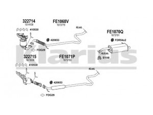 KLARIUS 362095U išmetimo sistema 
 Išmetimo sistema -> Išmetimo sistema, visa