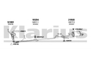 KLARIUS 391553E išmetimo sistema 
 Išmetimo sistema -> Išmetimo sistema, visa