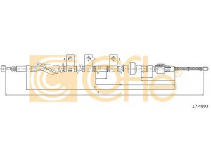 COFLE 17.4803 trosas, stovėjimo stabdys
47560SV1A01