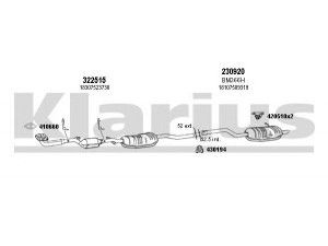 KLARIUS 060448E išmetimo sistema 
 Išmetimo sistema -> Išmetimo sistema, visa