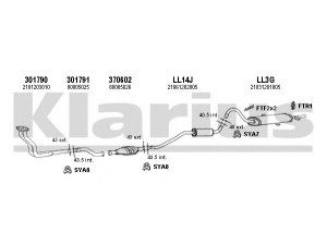 KLARIUS 490039U išmetimo sistema