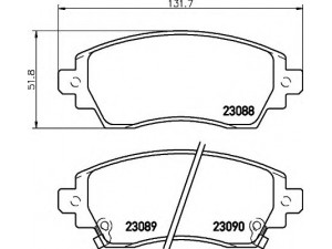 HELLA 8DB 355 017-101 stabdžių trinkelių rinkinys, diskinis stabdys 
 Techninės priežiūros dalys -> Papildomas remontas
0446502030, 0446502140, 04465YZZBE