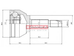 KAMOKA 7008 jungčių komplektas, kardaninis velenas 
 Ratų pavara -> Sujungimai/komplektas
7656786