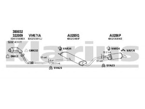 KLARIUS 940668U išmetimo sistema 
 Išmetimo sistema -> Išmetimo sistema, visa