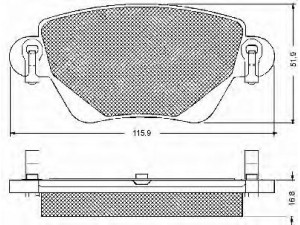 BSF 10581 stabdžių trinkelių rinkinys, diskinis stabdys 
 Techninės priežiūros dalys -> Papildomas remontas
1121895, 1130120, 1152316, 1204845