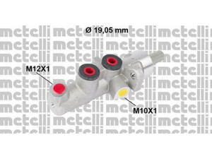 METELLI 05-0620 pagrindinis cilindras, stabdžiai 
 Stabdžių sistema -> Pagrindinis stabdžių cilindras
005 430 65 01