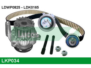 LUCAS ENGINE DRIVE LKP034 vandens siurblio ir paskirstymo diržo komplektas 
 Aušinimo sistema -> Vandens siurblys/tarpiklis -> Vandens siurblys