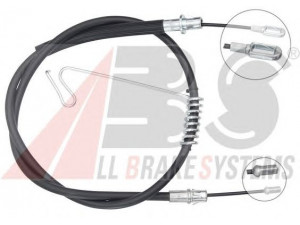 A.B.S. K19853 trosas, stovėjimo stabdys 
 Stabdžių sistema -> Valdymo svirtys/trosai
1488315, 1518021, 8C1V2A809DA, 8C1V2A809DB