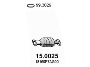 ASSO 15.0025 katalizatoriaus keitiklis 
 Išmetimo sistema -> Katalizatoriaus keitiklis
18160P7AG00