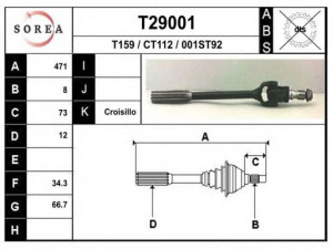 EAI T29001 kardaninis velenas
5409696