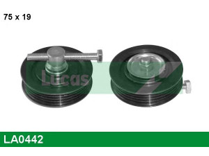 LUCAS ENGINE DRIVE LA0442 kreipiantysis skriemulys, V formos rumbuotas diržas 
 Diržinė pavara -> V formos rumbuotas diržas/komplektas -> Laisvasis/kreipiamasis skriemulys