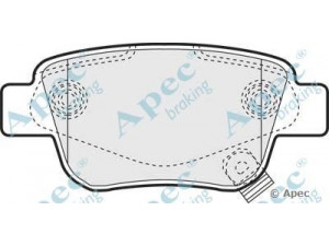 APEC braking PAD1334 stabdžių trinkelių rinkinys, diskinis stabdys 
 Techninės priežiūros dalys -> Papildomas remontas
0446605010, 0446605020, 446605010