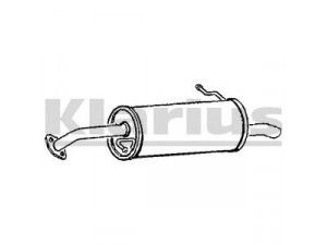 KLARIUS 220796 galinis duslintuvas 
 Išmetimo sistema -> Duslintuvas
FP5040100B, FP5040100C