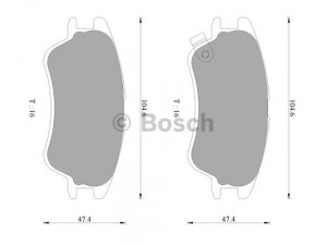 BOSCH 0 986 AB3 053 stabdžių trinkelių rinkinys, diskinis stabdys 
 Techninės priežiūros dalys -> Papildomas remontas
58101 02A10, 58101 05A10, 58101 05A30