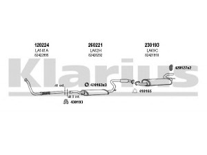 KLARIUS 510061E išmetimo sistema 
 Išmetimo sistema -> Išmetimo sistema, visa
