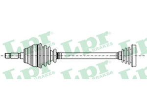 LPR DS13018 kardaninis velenas 
 Ratų pavara -> Kardaninis velenas
46307046, 60583484, 930AE2GAE
