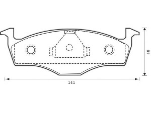 BENDIX 573040B stabdžių trinkelių rinkinys, diskinis stabdys 
 Techninės priežiūros dalys -> Papildomas remontas
6E0698151, 6E0698151