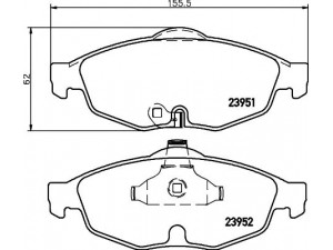 HELLA PAGID 8DB 355 011-991 stabdžių trinkelių rinkinys, diskinis stabdys 
 Techninės priežiūros dalys -> Papildomas remontas
05018942AA, 05018945AA, 5018942AA