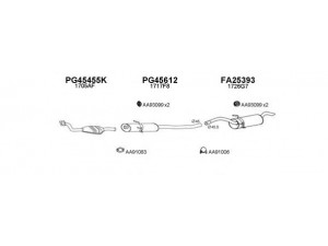 VENEPORTE 450414 išmetimo sistema 
 Išmetimo sistema -> Išmetimo sistema, visa