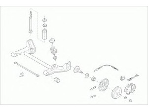 SACHS OPEL-CORSA-RS001 vairavimo mechanizmas; rato pakaba 
 Ašies montavimas/vairavimo mechanizmas/ratai -> Prekių paieška pagal schemą