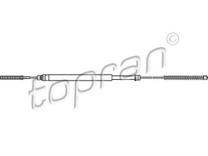 TOPRAN 721 629 trosas, stovėjimo stabdys 
 Stabdžių sistema -> Valdymo svirtys/trosai
4745 73