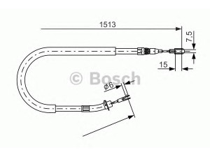 BOSCH 1 987 477 852 trosas, stovėjimo stabdys 
 Stabdžių sistema -> Valdymo svirtys/trosai
901 420 18 85, A 901 420 18 85