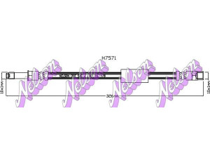 Brovex-Nelson H7571 stabdžių žarnelė 
 Stabdžių sistema -> Stabdžių žarnelės
34326775259, 34326789264