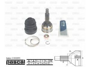 PASCAL G18005PC jungčių komplektas, kardaninis velenas 
 Ratų pavara -> Sujungimai/komplektas
44101-84012, 44101-84150, 44101-84331