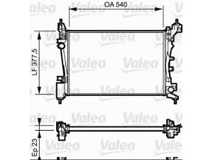 VALEO 735042 radiatorius, variklio aušinimas 
 Aušinimo sistema -> Radiatorius/alyvos aušintuvas -> Radiatorius/dalys
55700447