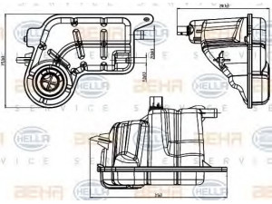 HELLA 8MA 376 923-021 išsiplėtimo bakelis, aušinimo skystis 
 Aušinimo sistema -> Radiatorius/alyvos aušintuvas -> Išsiplėtimo bakelis, variklio aušinimo skystis
4F0 121 403 N, 4F0 121 403 N