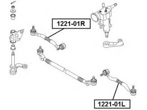 ASVA 1221-01L skersinės vairo trauklės galas 
 Vairavimas -> Vairo mechanizmo sujungimai
0K011-32-270A