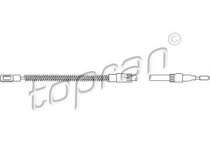 TOPRAN 103 282 trosas, stovėjimo stabdys 
 Stabdžių sistema -> Valdymo svirtys/trosai
251 609 701A, 251 609 701B, 251 609 701C