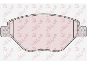 VILLAR 626.0910 stabdžių trinkelių rinkinys, diskinis stabdys 
 Techninės priežiūros dalys -> Papildomas remontas
410609192R, 7701207673