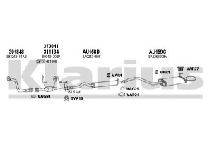 KLARIUS 940375U išmetimo sistema 
 Išmetimo sistema -> Išmetimo sistema, visa