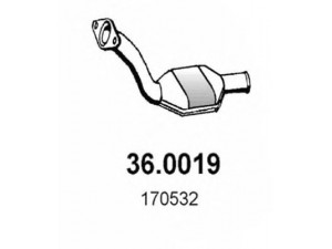 ASSO 36.0019 katalizatoriaus keitiklis 
 Išmetimo sistema -> Katalizatoriaus keitiklis
170532, 1705G0, 170654