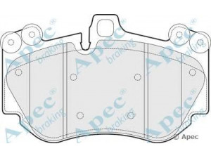 APEC braking PAD1483 stabdžių trinkelių rinkinys, diskinis stabdys 
 Techninės priežiūros dalys -> Papildomas remontas
95535139350, 95535193950, 95535193951