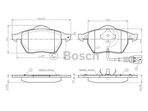 BOSCH 0 986 TB2 216 stabdžių trinkelių rinkinys, diskinis stabdys 
 Techninės priežiūros dalys -> Papildomas remontas
1J0 698 151 M, 8N0 698 151 A, 1J0 698 151 M