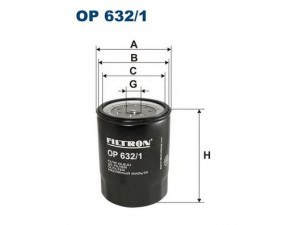 FILTRON OP632/1 alyvos filtras 
 Techninės priežiūros dalys -> Techninės priežiūros intervalai
0K41023802A, K410-23-802A, OK41023802A