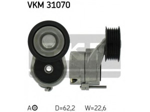 SKF VKM 31070 įtempiklio skriemulys, V formos rumbuotas diržas 
 Diržinė pavara -> V formos rumbuotas diržas/komplektas -> Įtempiklio skriemulys
022 145 299 C, 022 145 299 H, 022 145 299 L
