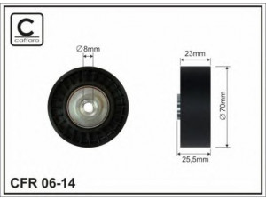 CAFFARO 06-14 kreipiantysis skriemulys, V formos rumbuotas diržas 
 Diržinė pavara -> V formos rumbuotas diržas/komplektas -> Laisvasis/kreipiamasis skriemulys
11282247345, 11282247435, 2247435