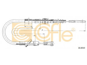 COFLE 18.6010 sankabos trosas 
 Dviratė transporto priemonės -> Kabeliai ir tachometro velenaai -> Sankabos trosas
2371083024, 2371083024000, 30005128