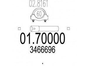 MTS 01.70000 išleidimo kolektorius 
 Išmetimo sistema -> Išmetimo vamzdžiai
3466696