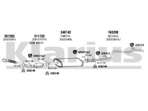 KLARIUS 930880E išmetimo sistema 
 Išmetimo sistema -> Išmetimo sistema, visa