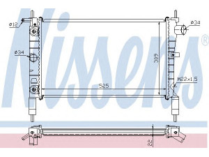 NISSENS 632831 radiatorius, variklio aušinimas 
 Aušinimo sistema -> Radiatorius/alyvos aušintuvas -> Radiatorius/dalys
1300 115, 90 412 253, 1300 115
